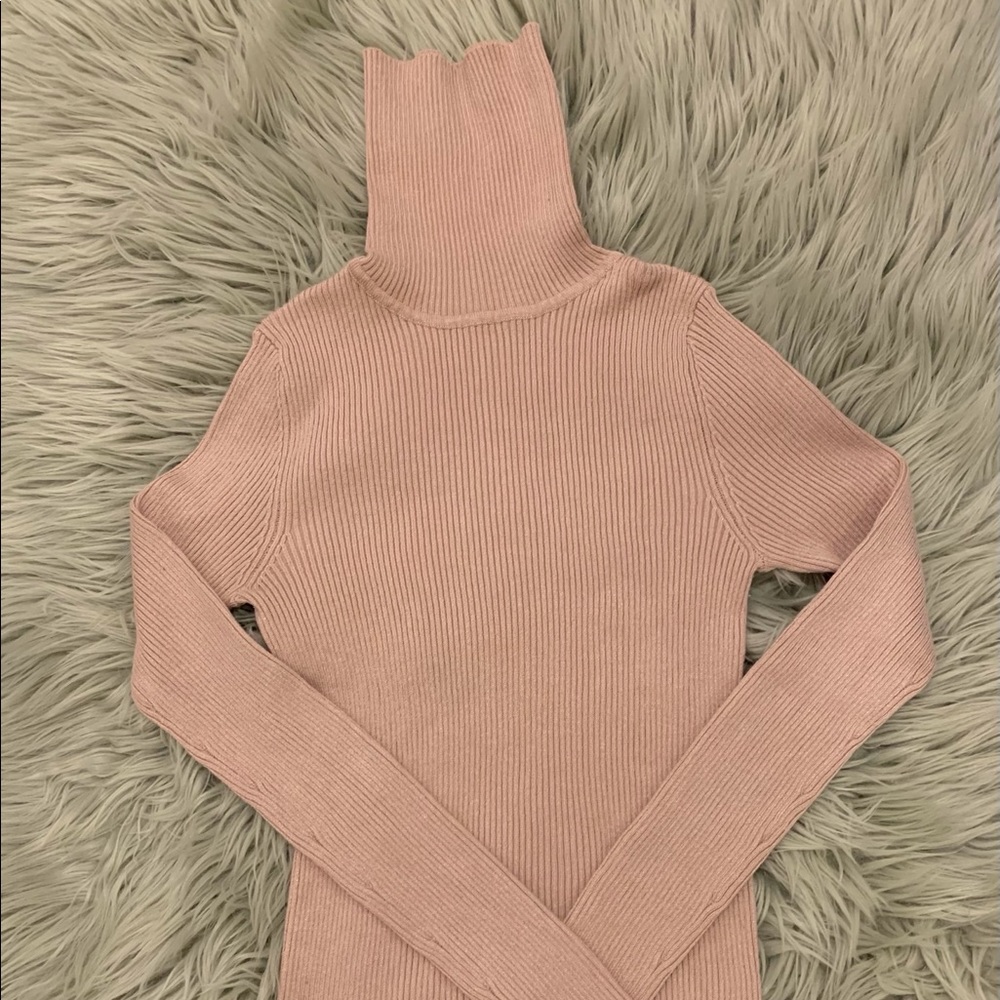 Chocolate U.S.A Ribbed Turtle Neck (S)
